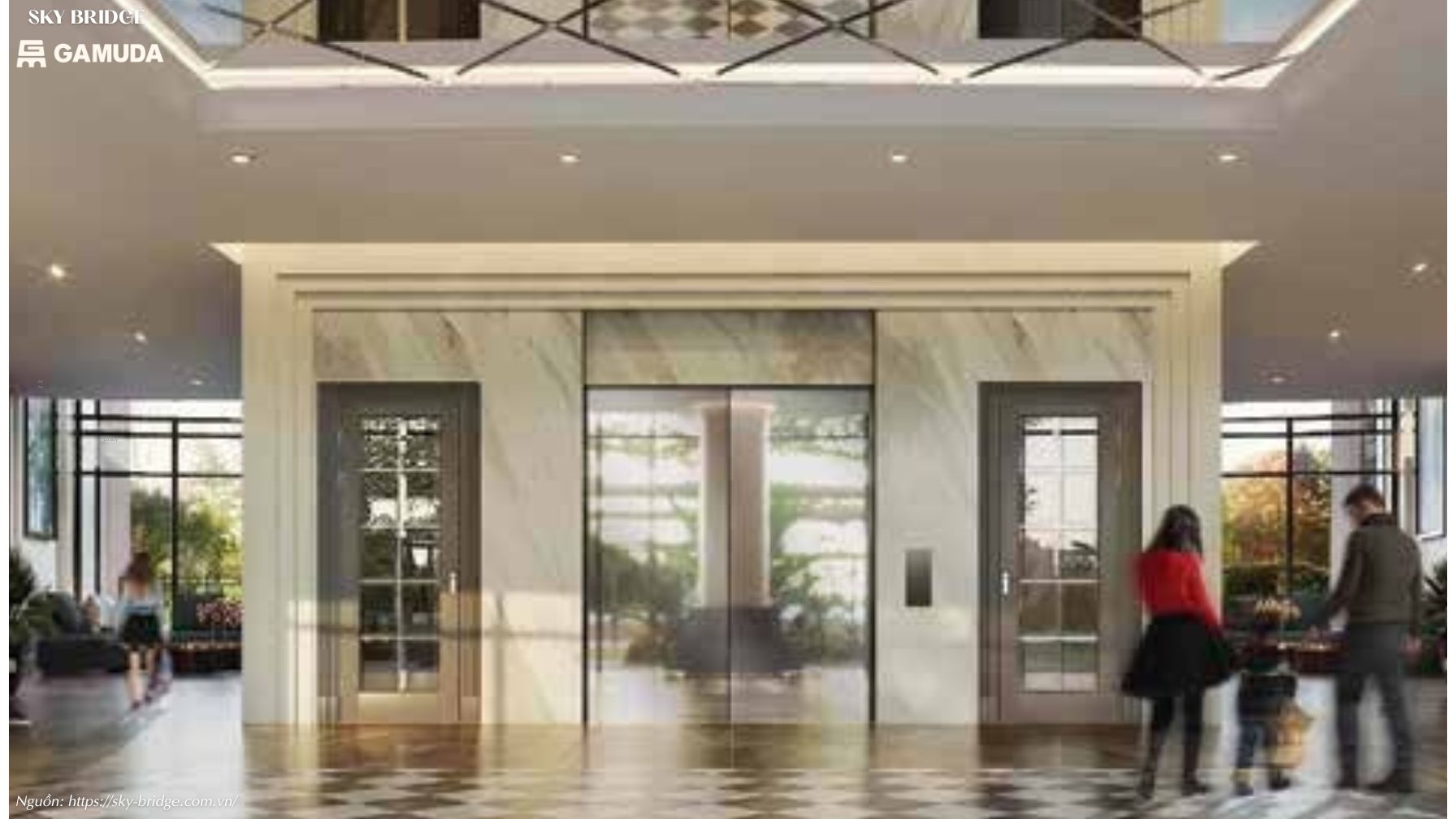 Sanh Don Lobby Sang Trong Sky Bridge Gamuda Land (2)